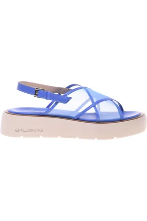 BALDININI Sko, Dame, Blå, 40 EU, Uld, Light mesh sandal