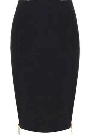 Elisabetta Franchi Nederdel, Dame, Sort, S, Uld, Stilfulde Nederdele til Kvinder