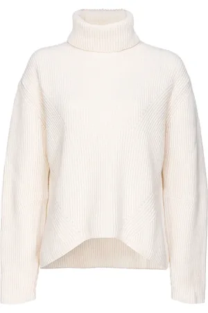 Pinko Strik, Dame, Hvid, S, Uld, Stilfulde Sweaters til et Chic Look
