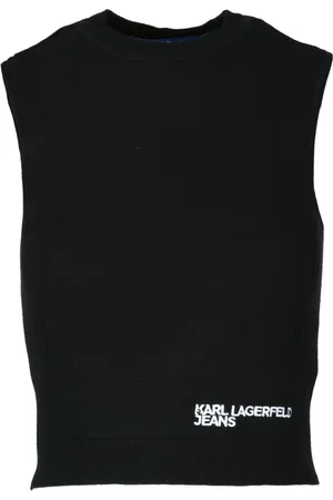 Karl Lagerfeld Strik, Dame, Sort, M, Bomuld, Jeans top