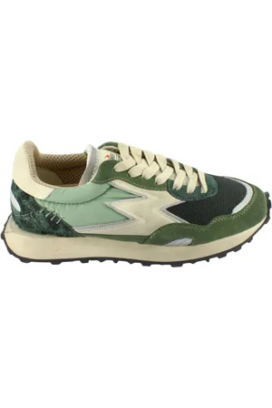 MOA MASTER OF ARTS Sko, Dame, Flerfarvet, 38 EU, Uld, Grønne Sneakers Stilfuldt Design