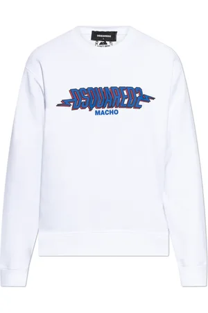 Dsquared2 Sweathshirts & Hoodies, Herre, Hvid, S, Bomuld, Sweatshirts & Hoodies