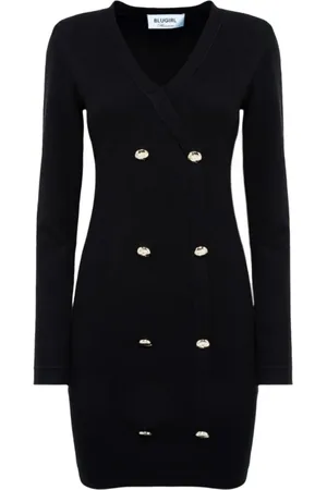 Blugirl Kjole, Dame, Sort, XS, Uld, Stilfulde Kjoler til enhver lejlighed