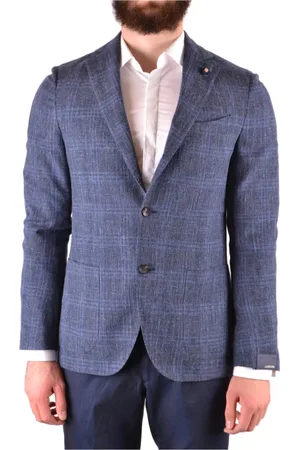 LARDINI Jakke, Herre, Blå, XL, Uld, Stilfulde Blazere til Mænd