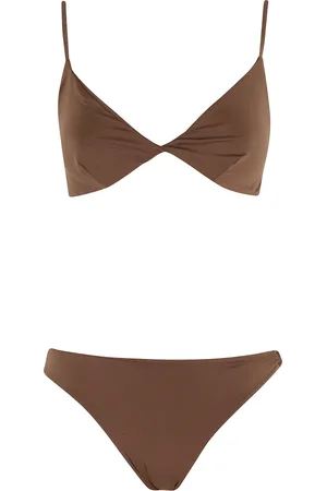 FEDERICA TOSI Badetøj, Dame, Brun, L, Cacao Twist Triangle Bikini