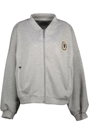 AMELIE & AMELIE Sweathshirts & Hoodies, Dame, Grå, ONE SIZE, Grå Azur Sweater