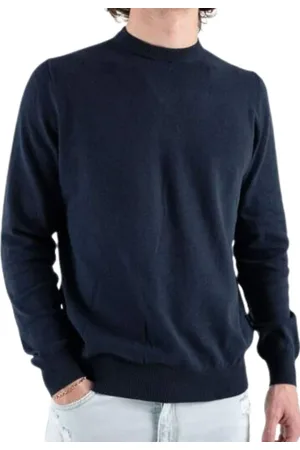 Only & Sons Strik, Herre, Blå, XS, Bomuld, Afslappet Crew Knit Sweater