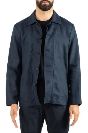 BROOKSFIELD Jakke, Herre, Blå, M, Uld, Stilfuld Blouson Jakke