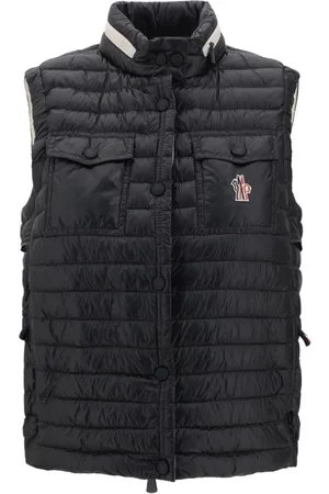 Moncler Jakke, Dame, Sort, S, Uld, Quiltet Dunvest til Koldere Dage
