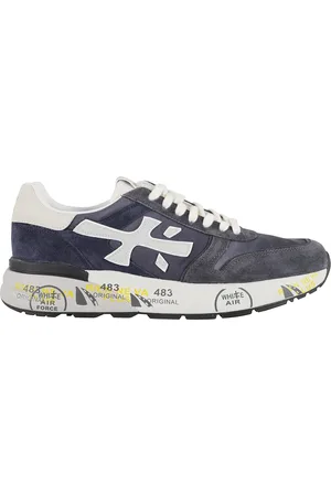 Premiata Sko, Herre, Blå, 42 EU, Bomuld, Blå Tekstil Sneakers Mick