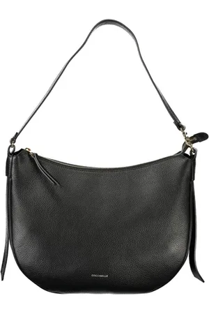 Coccinelle Taske, Dame, Sort, ONE SIZE, Uld, Sort læder skuldertaske med indvendig lomme