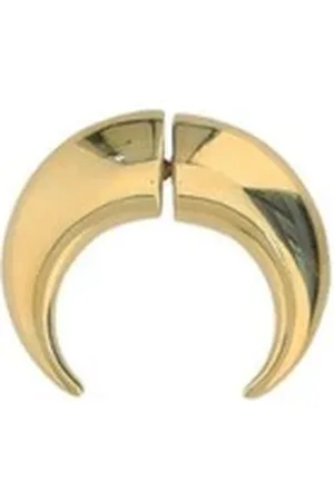 Marine Serre Tilbehør, Dame, Gul, ONE SIZE, Uld, Halvmåne Ørering