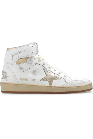 Golden Goose Sko, Dame, Hvid, 40 EU, Uld, ‘Sky Star’ høje sneakers