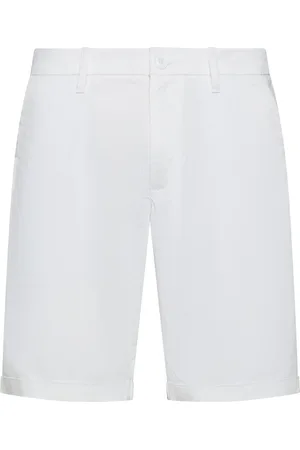 sun68 Shorts, Herre, Hvid, W34, Bomuld, Chino Shorts i Bomuld Elastan Blanding