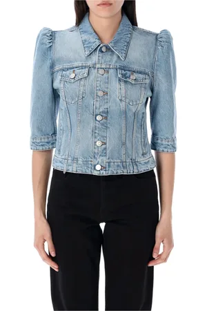 COPERNI Jakke, Dame, Blå, M, Denim, Bleached Denim Jacket Slim Fit