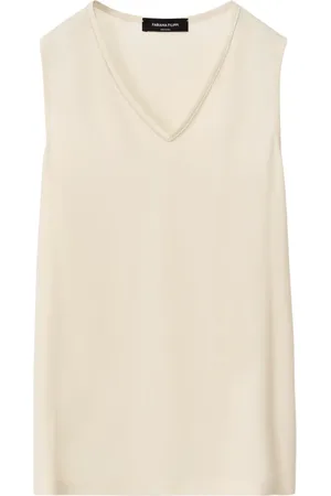 Fabiana Filippi Top, Dame, Gul, S, Gul V-Neck Tank Top