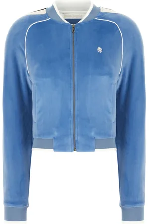 Palm Angels Sweathshirts & Hoodies, Dame, Blå, S, Uld, Stilfulde Sweatshirts Samling