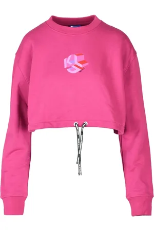 Karl Lagerfeld Sweathshirts & Hoodies, Dame, Lyserød, M, Bomuld, Jeans felpa