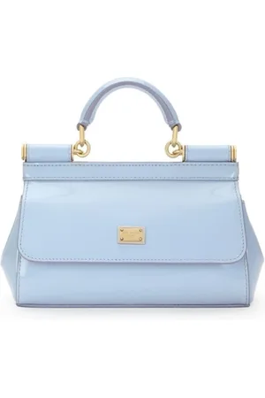 Dolce & Gabbana Taske, Dame, Blå, ONE SIZE, Uld, Klar Blå Patentlæder Skuldertaske