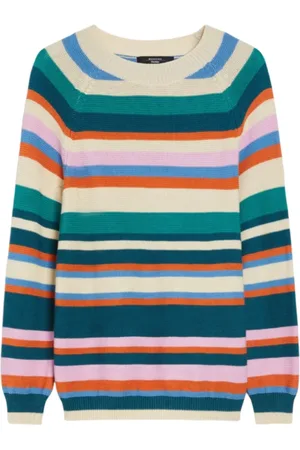 Max Mara Strik, Dame, Flerfarvet, M, Bomuld, Blød Bomuld Linkstrik Sweater