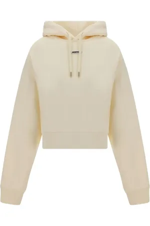 Jacquemus Sweathshirts & Hoodies, Dame, , L, Bomuld, Monogram Patch Bomuldshættetrøje