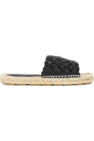 Bottega Veneta Sko, Dame, Sort, 39 EU, Raffia Espadrille Slipper Sko