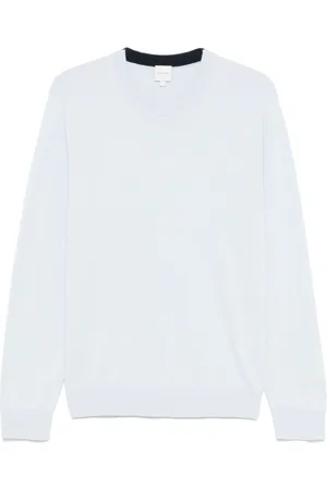 Paul Smith Strik, Herre, Blå, S, Bomuld, Celeste Sweater Stilfuld Behagelig Bomuld
