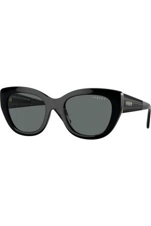 vogue Tilbehør, Dame, Sort, 52 MM, Uld, Stilfulde solbriller i sort