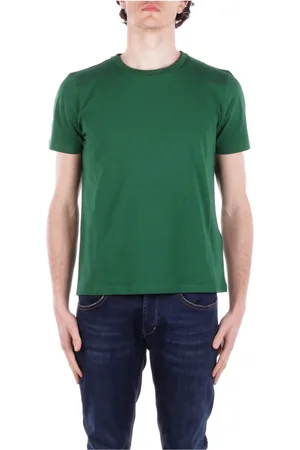 GCDS Top, Herre, Grøn, S, Bomuld, Grøn Logo T-shirt Slim Fit