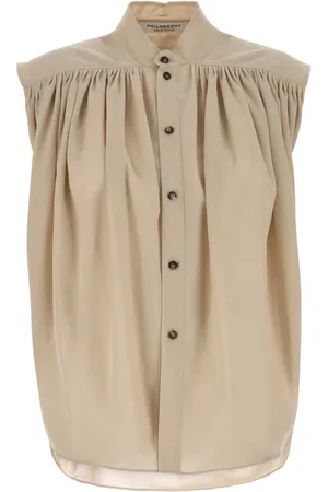 Serafini Bluser & Skjorter, Dame, , 2XS, Polyester, Cappuccino Polyester Blend Skjorte