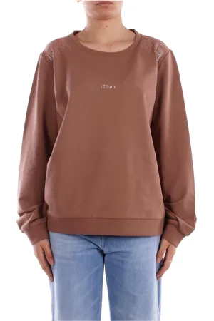 Liu Jo Sweathshirts & Hoodies, Dame, Brun, M, Bomuld, Brun Sport Logo Sweater