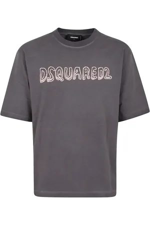 Dsquared2 Top, Herre, Grå, XL, Herre T-shirt Klassisk Stil