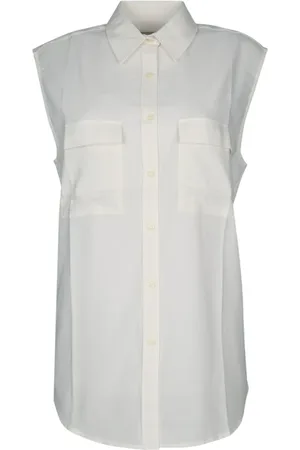 Calvin Klein Bluser & Skjorter, Dame, Hvid, XS, Bomuld, Bomuld Voile NS Skjorte