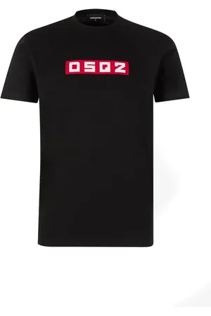 Dsquared2 Top, Herre, Sort, XL, Uld, Stilfulde T-shirts til Mænd og Kvinder