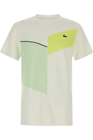 Lacoste Top, Herre, Hvid, M, Uld, Stilfulde T-shirt Kollektion