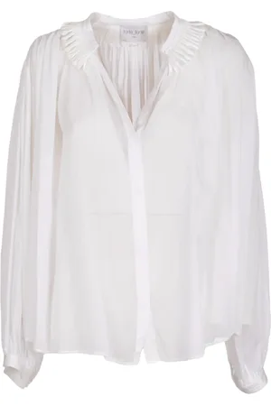 FORTE FORTE Bluser & Skjorter, Dame, Hvid, M, Bomuld, Boheme Hvid Skjorte