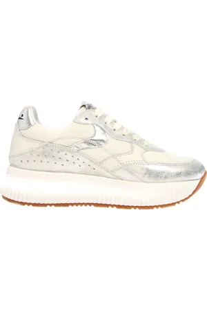 Voile blanche Sko, Dame, Grå, 37 EU, Læder, Sølv Sneakers Lana Fresh