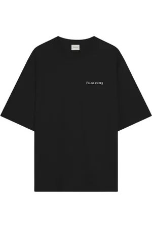Filling pieces Top, Herre, Sort, L, Bomuld, T-shirt Boxy