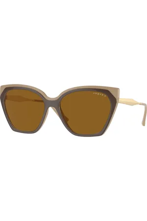 vogue Tilbehør, Dame, Brun, 57 MM, Moderne solbrillekollektion