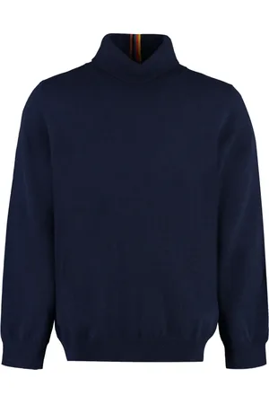 Paul Smith Strik, Herre, Blå, L, Cashmere, Luksus Cashmere Turtleneck Sweater