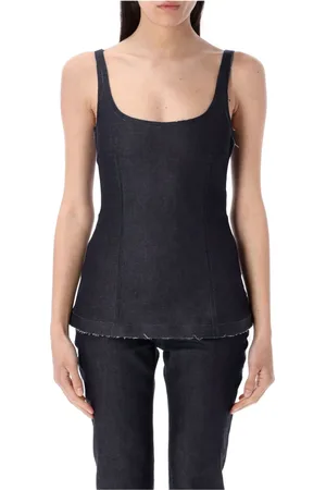 Marni Top, Dame, Blå, XS, Uld, Blå Sort Trompe l