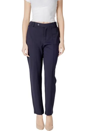Street one Bukser, Dame, Blå, S, Blå Viskose Tapered Leg Jeans