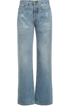 Lois Jeans, Dame, Blå, W27, Bomuld, Slidte Skater Jeans med Logo Patches