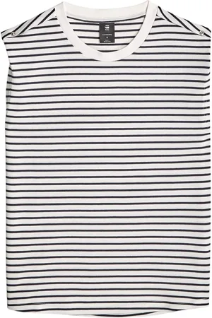 G-Star Top, Dame, Hvid, S, Bomuld, Fantasi Strik Top til Kvinder