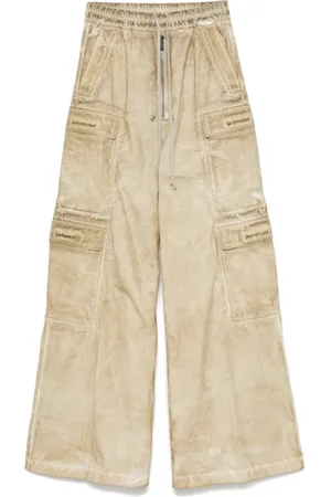 Rick Owens Bukser, Herre, , XS, Jumbo Pergament Cargo Bukser