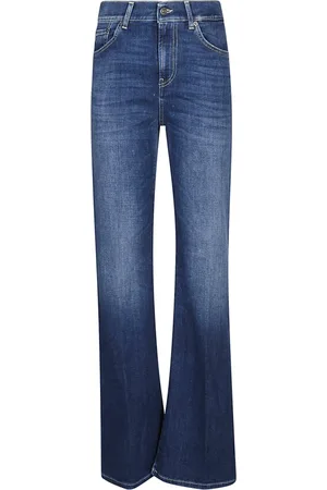 Dondup Jeans, Dame, Blå, W24, Bomuld, Blå Elegante Bukser