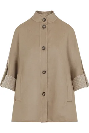 Max Mara Jakke, Dame, , ONE SIZE, Uld, Luksuriøs Nude & Neutrals Uld Cashmere Frakke