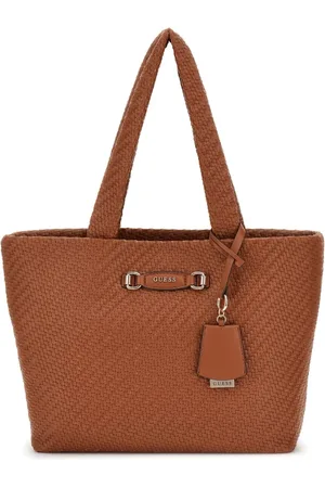 Guess Taske, Dame, Brun, ONE SIZE, Uld, Stilfuld Håndtaske med Magnetisk Lukning
