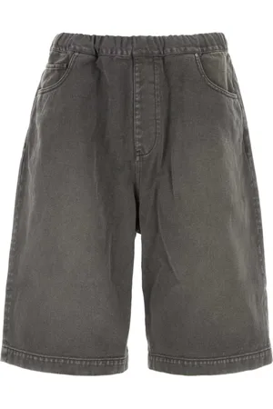 Entire Studios Shorts, Herre, Grå, L, Denim, Mørkegrå Denim Bermuda Shorts