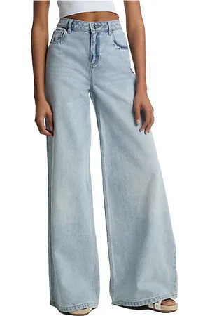 Michael Kors Jeans, Dame, Blå, 3XS, Denim, Wide Leg Denim Bukser